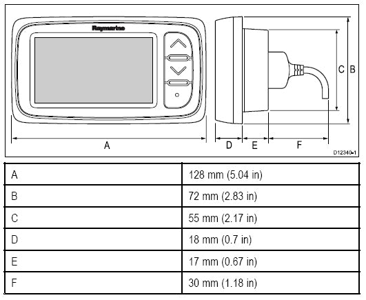 Raymarine i40 Echolot Instrument