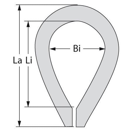 Edelstahl - Kausch 'Herz', 3mm