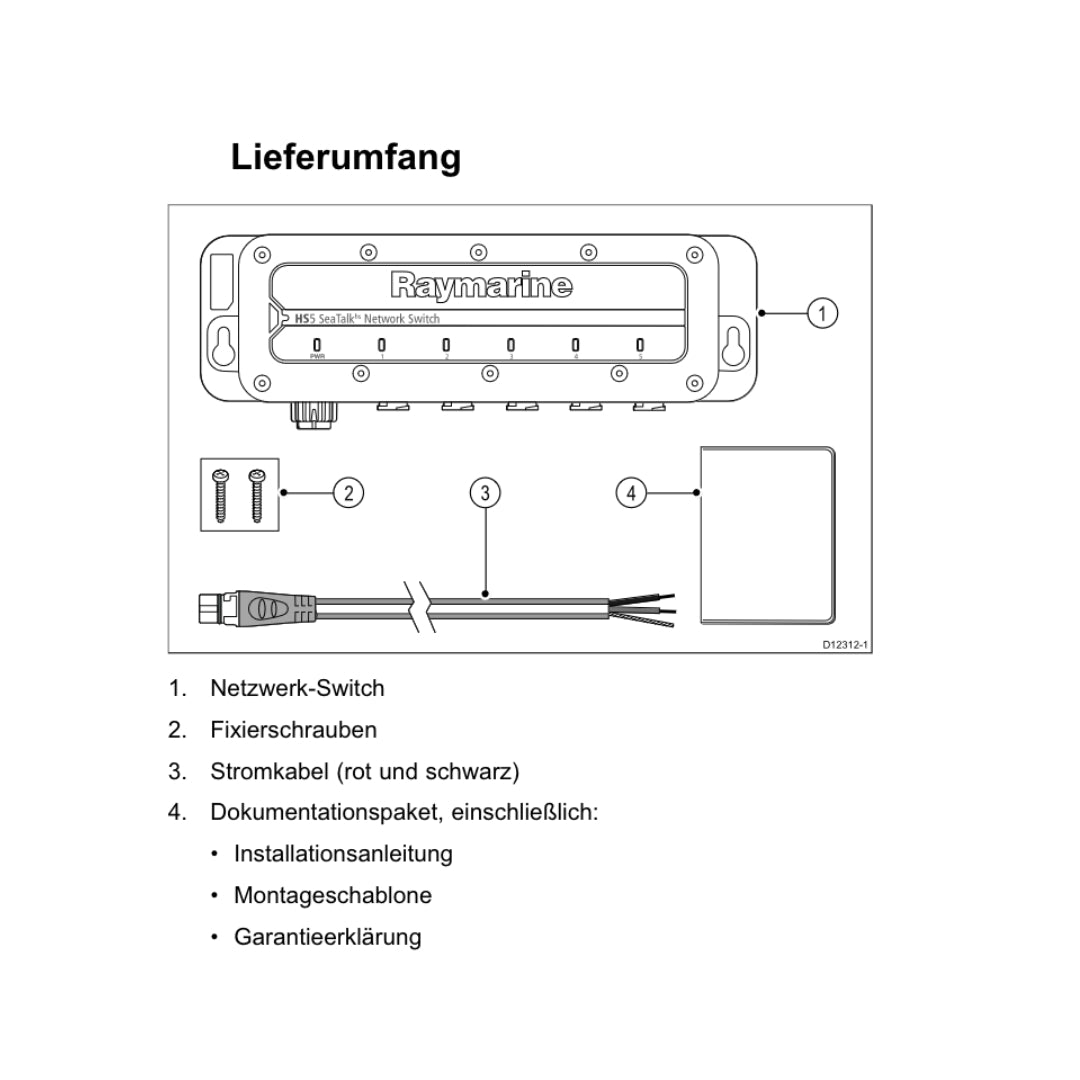Raymarine Netzwerk Switch 'HS5 RayNet'