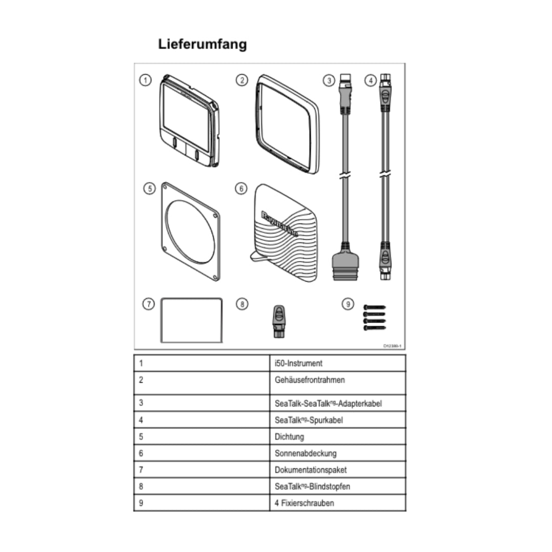 Raymarine Log- und Echolot Instrument 'i50 Tridata'