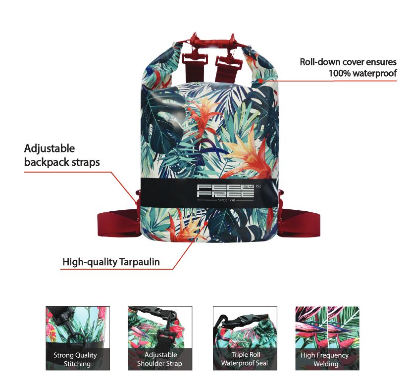 Feelfree Tasche 'Dry Tube Tropical' (5l)