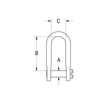 Ronstan Schäkel 'RF615' (Länge 15mm)