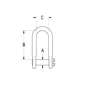 Ronstan Schäkel 'RF150' (Länge:18mm)