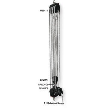Ronstan 55mm Orbit Ratchet Violinblock, 3-scheibig, mit Klemme (Auto)