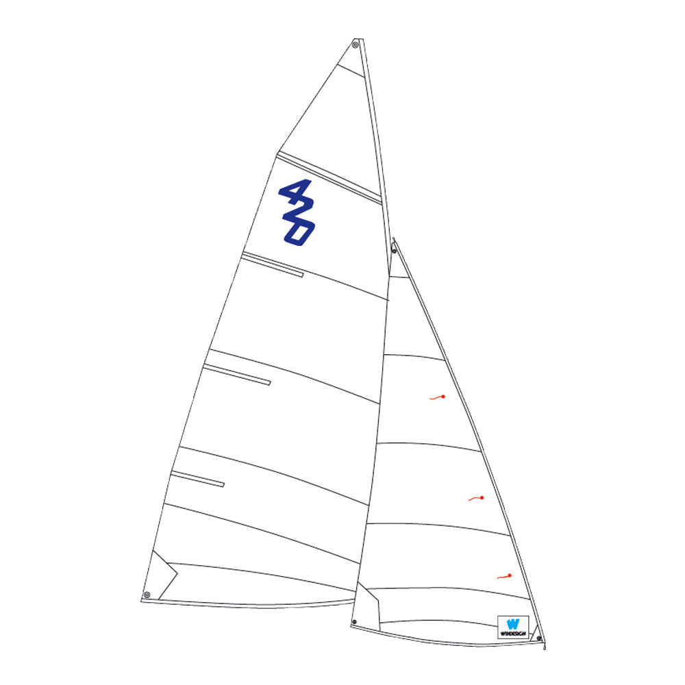 WinDesign Segelsatz für 420 (Großsegel + Fock)