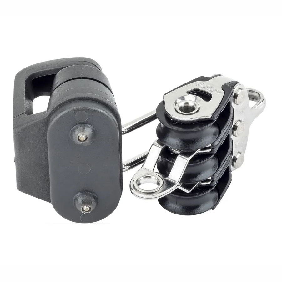 Allen 20mm Block, 3-scheibig, mit Curryklemme und Hundsfott-aquaequip.de