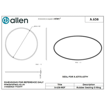 Allen Dichtungsring für Inspektionsdeckel 'A.637'