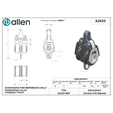 Allen 30mm Dynamic Doppelblock mit Unterbügel