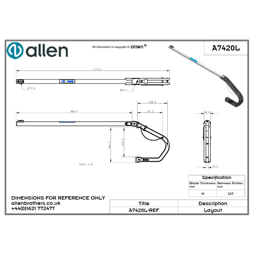 Allen Ruderpinne für 420er
