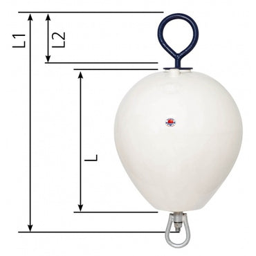 Polyform Anlegeboje 'CCE' mit Bojenstange (Kurz)