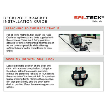 Sailteck Deckhalterung für Race Compass