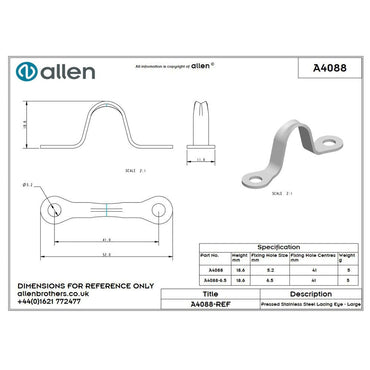Allen Augbügel (16mm)