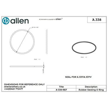 Allen Dichtungsring für Inspektionsdeckel 'A.337'