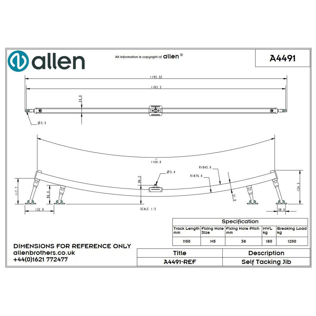 Allen Selbstwendefock System für Katamaran