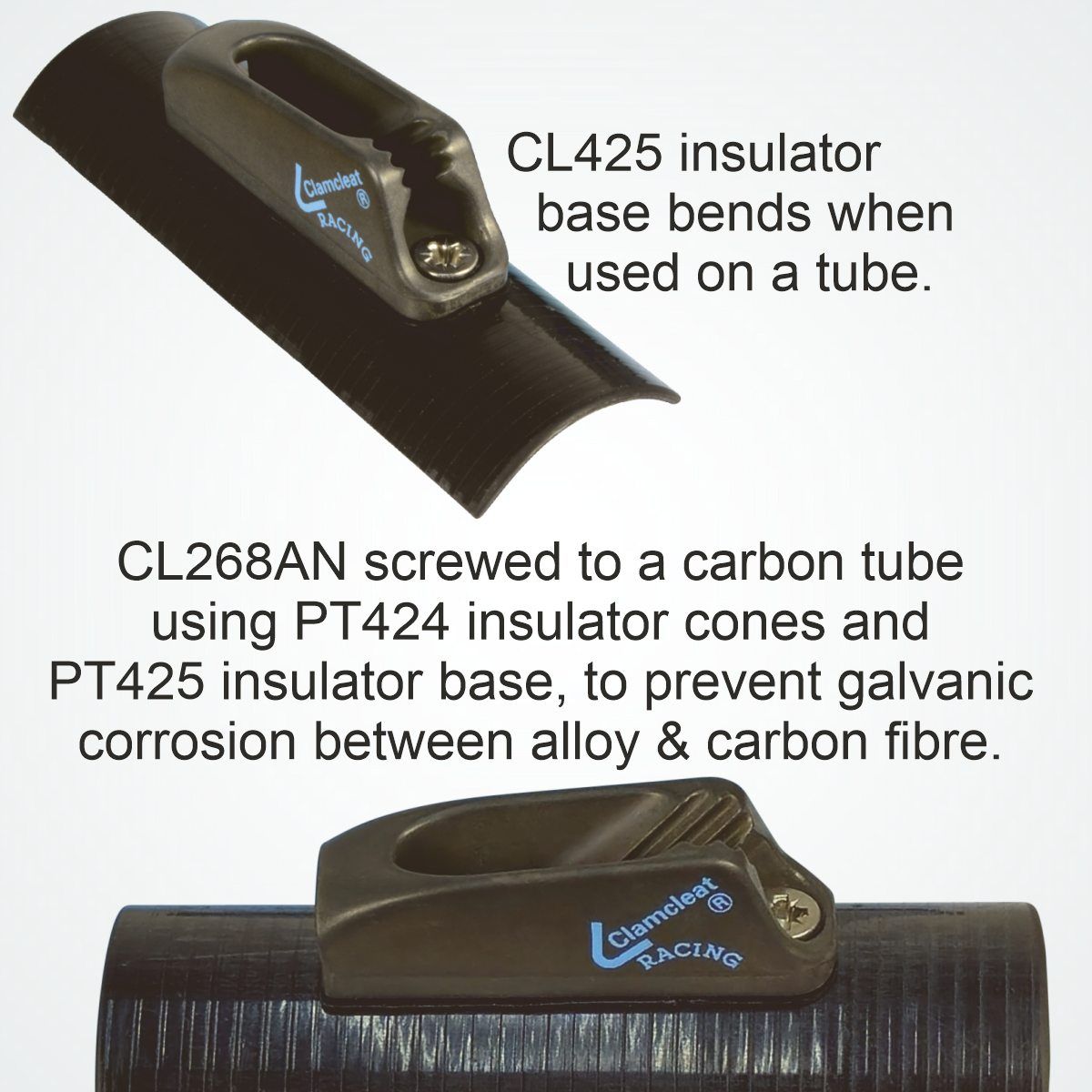Clamcleat Tauklemme 'Racing Micros' mit Leitöse, CL268