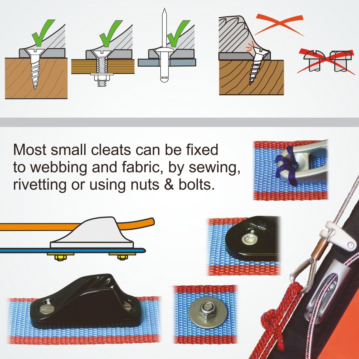 ClamCleat Tauklemme 'Racing Mini', CL222