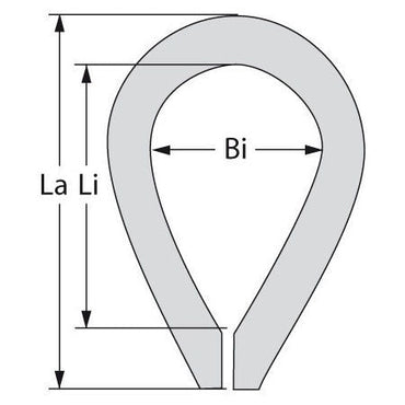 Edelstahl - Kausch 'Herz', 5mm