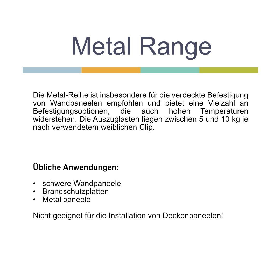 FASTMOUNT Metal Range klebbarer Clip 'MC-SM5-VHBFR'