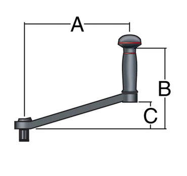 Harken Winschkurbel 'Standard' - ungesichert (254mm)