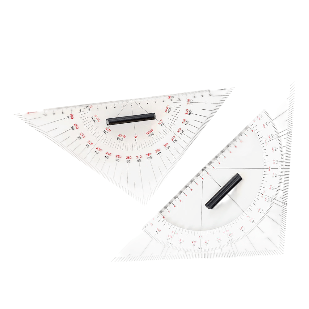 Kursdreieck mit Griff