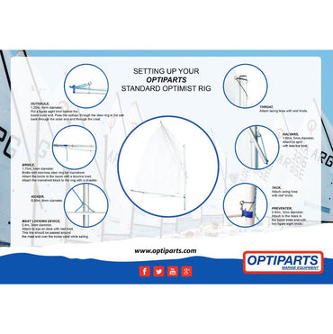 Optiparts Schul Mast 'SCHOOL' für Optimist