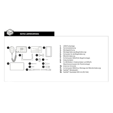 Raymarine UKW-Funkanlage 'Ray53'