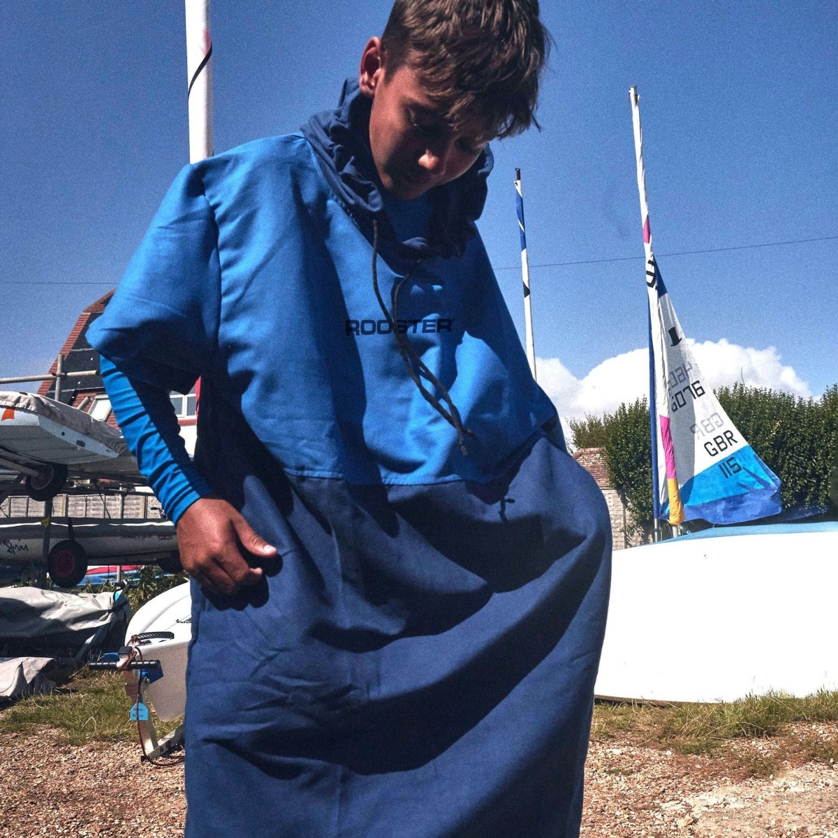 Rooster Kinder Microfaser Poncho 'Quick Dry'