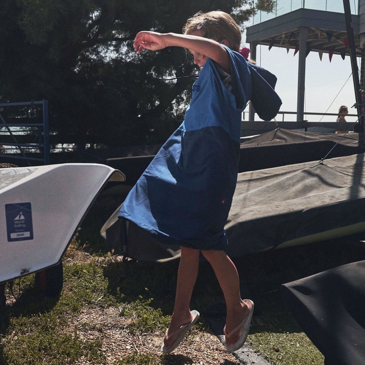 Rooster Kinder Microfaser Poncho 'Quick Dry'