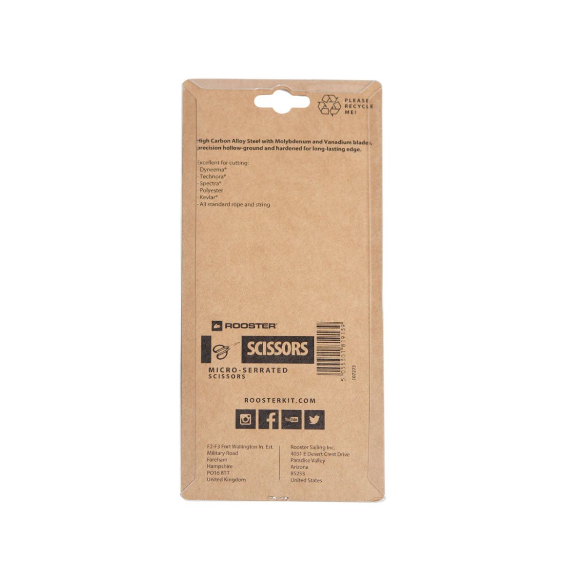 Rooster Tauwerk Schere 'Micro Serrated Scissors'