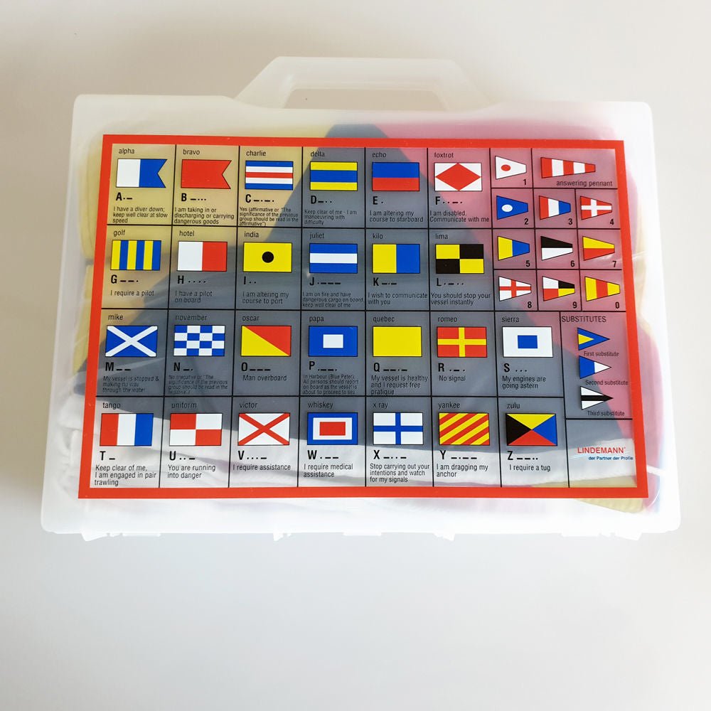 Signal-Flaggensatz in Box