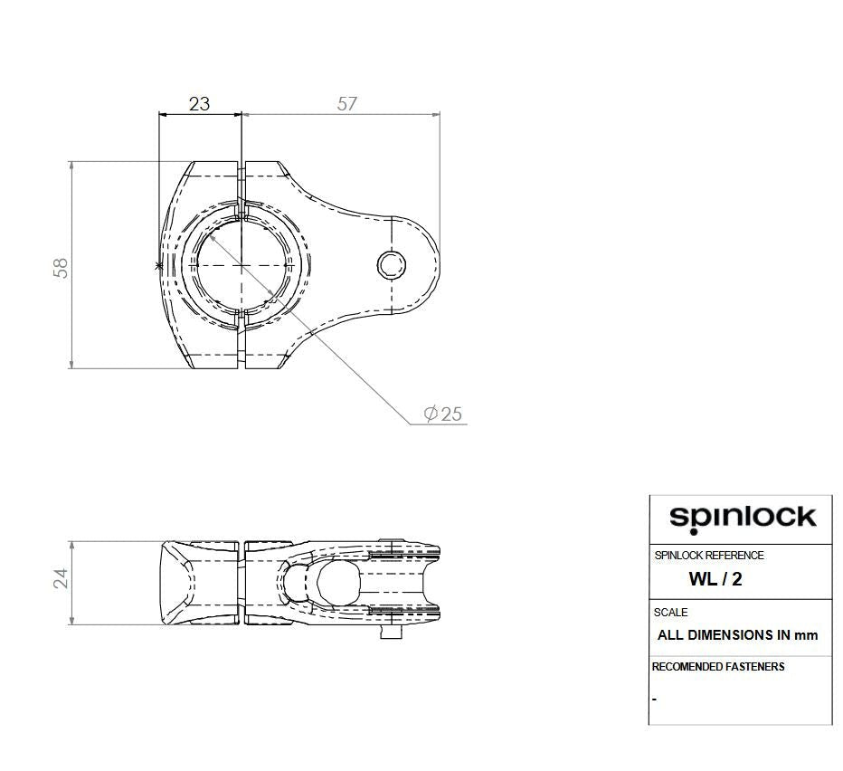 Spinlock Reffleinen Führung (Scheibe)