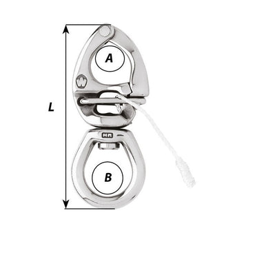 Wichard 'Regatta Schnappschäkel HR' mit großem Wirbelauge