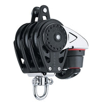 Harken 75mm Carbo Block, 3-scheibig mit Klemme/Hundsfott