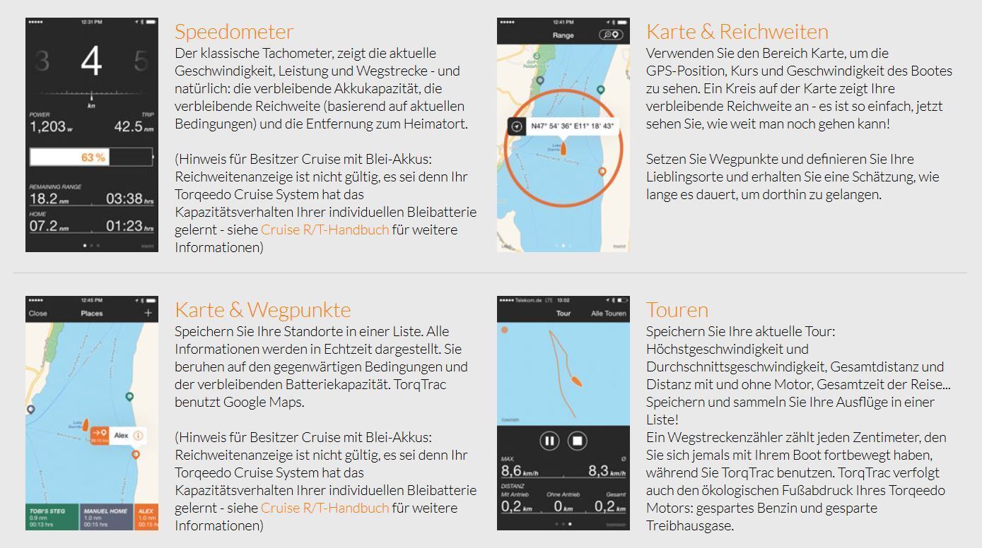 Torqeedo Bluetooth-Datenkabel für TorqTrac-App