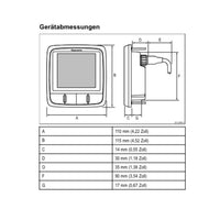 Raymarine Log- und Echolot Instrument 'i50 Tridata'