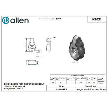 Allen 20mm Dynamic Basis Block-aquaequip.de