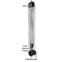 Ronstan 55mm Orbit Ratchet Violinblock, 3-scheibig, mit Klemme (Auto)