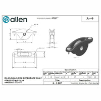 Allen 25mm Einlassblock (Acetal/6mm)-aquaequip.de
