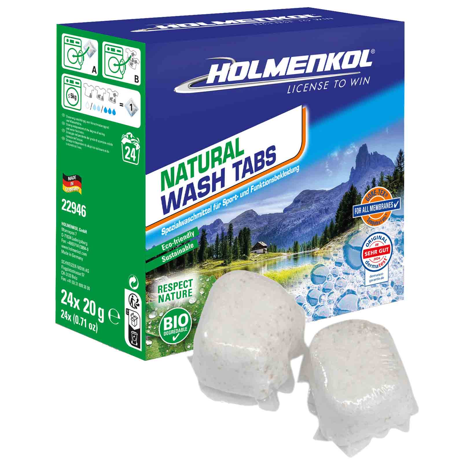 Holmenkol Waschmittel 'Natural Wash Tabs'