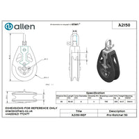 Allen 50mm Umschaltblock 'Pro Ratchet' (manuell)