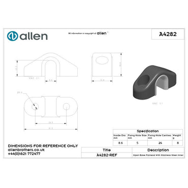 Allen Kunststoff Leitöse, offen - A4280