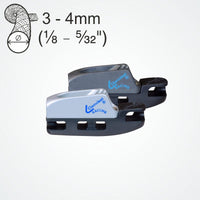 Clamcleat Tauklemme 'Aero CL828' mit CL268 Racing Micros