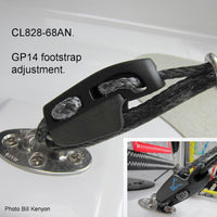 Clamcleat Tauklemme 'Aero CL828' mit CL268 Racing Micros