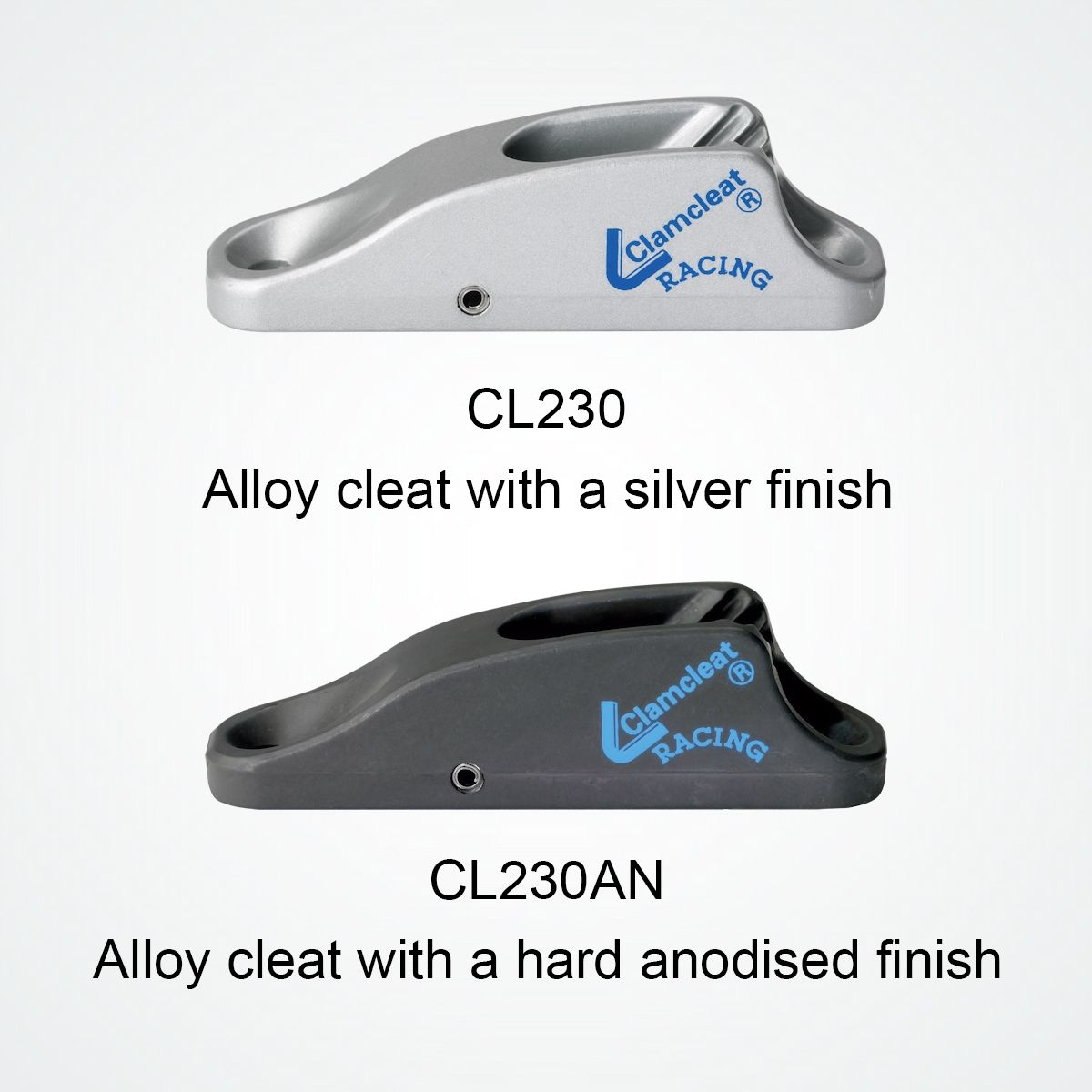 Clamcleat Tauklemme CL230 'Racing Junior' mit Rolle