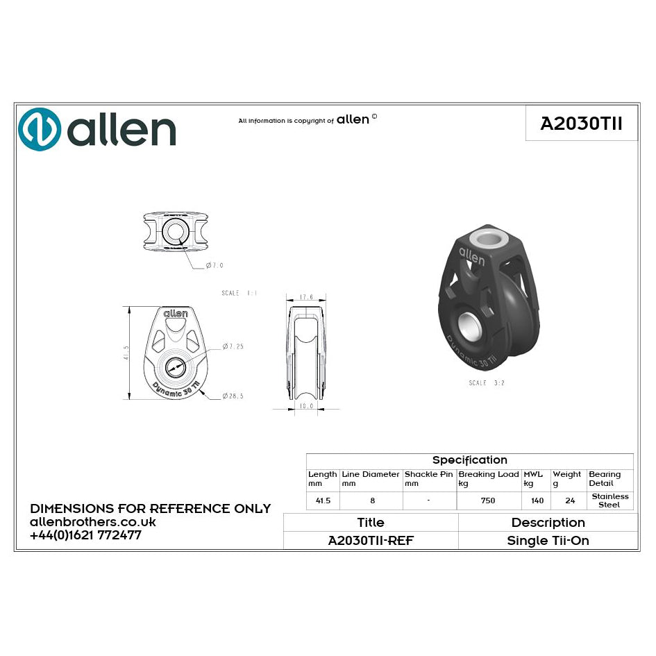 Allen 30mm Dynamic Block 'Tii-On'