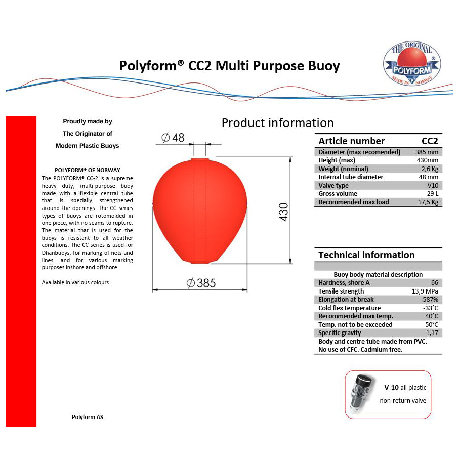 Polyform Anlegeboje 'CC2'