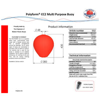 Polyform Anlegeboje 'CC2'
