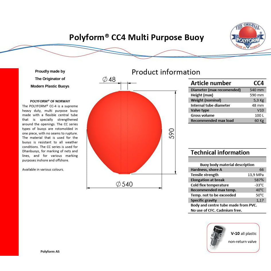Polyform Anlegeboje 'CC4'