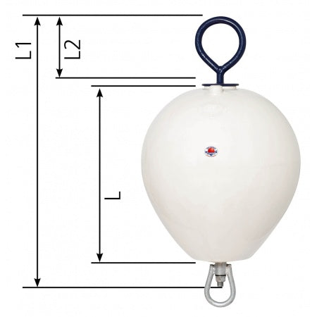 Polyform Anlegeboje 'CCE' mit Bojenstange (Kurz)