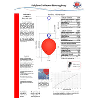 Polyform Anlegeboje 'CCD' mit Bojenstange (Lang)